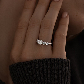 Кольцо SOKOLOV - Серебро 925, Фианит (арт. 94013825)