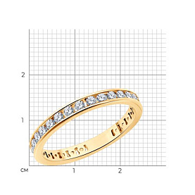 Кольцо SOKOLOV - Серебро 925, Фианит (арт. 93011114)