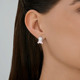 Серьги SOKOLOV - Серебро 925, Эмаль (арт. 94027022)