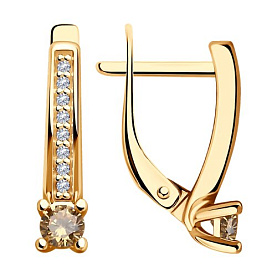 Серьги Diamant - Серебро 925, Фианит (арт. 93-120-01573-2)