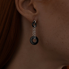 Серьги SOKOLOV - Серебро 925, Керамика (арт. 94025566)