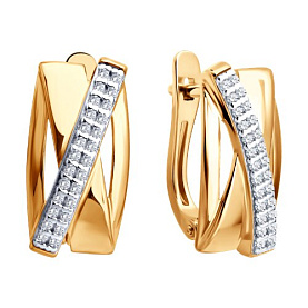 Серьги SOKOLOV - Серебро 925, Фианит (арт. 93022543)