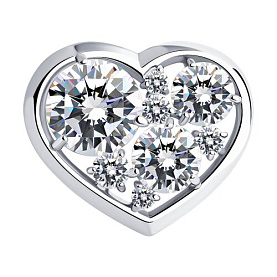 Подвеска SOKOLOV - Серебро 925, Фианит (арт. 94030103)