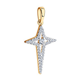 Подвеска SOKOLOV - Серебро 925, Фианит (арт. 93030463)