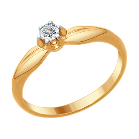 Кольцо SOKOLOV - Серебро 925, Swarovski (арт. 89010087)