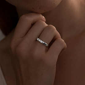 Кольцо SOKOLOV - Серебро 925, Фианит (арт. 94013665)