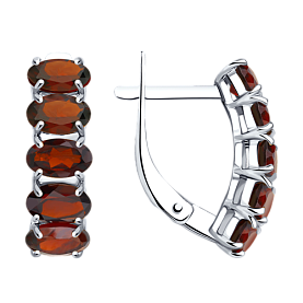 Серьги SOKOLOV - Серебро 925, Гранат (арт. 92021029)