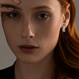 Серьги SOKOLOV - Серебро 925, Фианит (арт. 94022319)