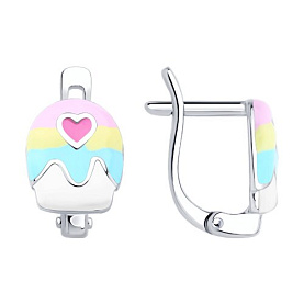 Серьги Diamant - Серебро 925, Эмаль (арт. 94-120-02193-1)