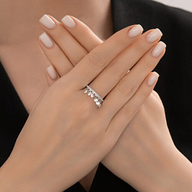 Кольцо SOKOLOV - Серебро 925, Фианит (арт. 94014481)