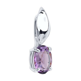 Подвеска SOKOLOV - Серебро 925, Аметист (арт. 92030863)