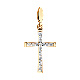 Подвеска SOKOLOV - Золото 375, Фианит (арт. 034856-4)