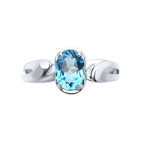 Кольцо Diamant - Серебро 925, Топаз (арт. 94-310-02682-1)