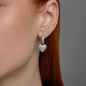 Серьги SOKOLOV - Серебро 925, Фианит (арт. 94026803)