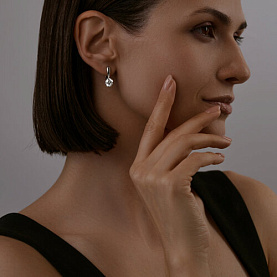 Серьги SOKOLOV - Серебро 925, Фианит (арт. 94025229)