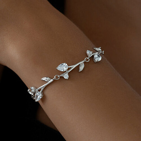 Браслет SOKOLOV - Серебро 925, Фианит (арт. 94050218)