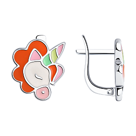 Серьги SOKOLOV - Серебро 925, Эмаль (арт. 94024030)