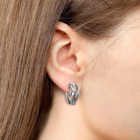 Серьги Аквамарин - Серебро 925 (арт. 33595.5)