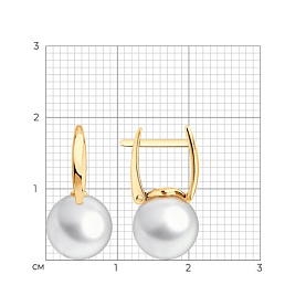 Серьги SOKOLOV - Золото 585, Жемчуг культивированный (арт. 792512)