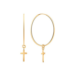 Серьги Атолл - Золото 585 (арт. 22036-40)