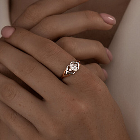 Кольцо SOKOLOV - Серебро 925, Фианит (арт. 93010615)