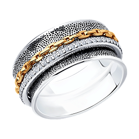 Кольцо SOKOLOV - Серебро 925, Фианит (арт. 95010213)