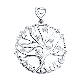 Подвеска SOKOLOV - Серебро 925, Фианит (арт. 94031634)