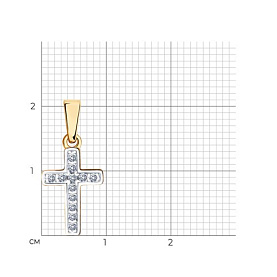 Подвеска SOKOLOV - Золото 375, Фианит (арт. 034851-4)