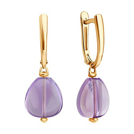 Серьги SOKOLOV - Золото 585, Аметист (арт. 729270)