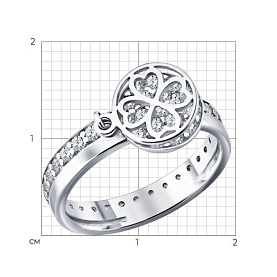 Кольцо SOKOLOV - Серебро 925, Фианит (арт. 94015030)