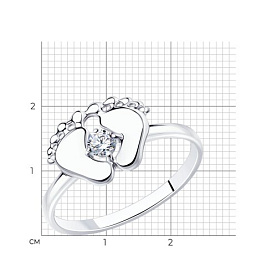 Кольцо SOKOLOV - Серебро 925, Фианит (арт. 94012124)