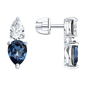 Серьги Diamant - Серебро 925, Кристалл (арт. 94-122-00047-1)