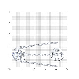 Брошь SOKOLOV - Серебро 925, Фианит (арт. 94049016)