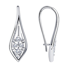 Серьги Diamant - Серебро 925, Фианит (арт. 94-120-00851-1)