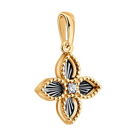 Подвеска Diamant - Золото 585, Фианит (арт. 51-130-02984-1)