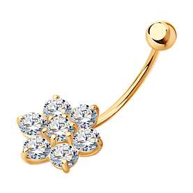 Пирсинг SOKOLOV - Серебро 925, Фианит (арт. 93060005)