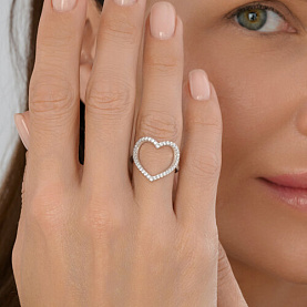 Кольцо SOKOLOV - Серебро 925, Фианит (арт. 94014443)