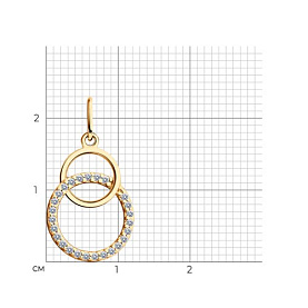 Подвеска SOKOLOV - Серебро 925, Фианит (арт. 93030594)