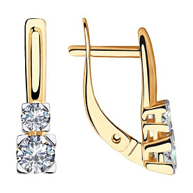 Серьги SOKOLOV - Золото 375, Фианит (арт. 31-120-00302-1)