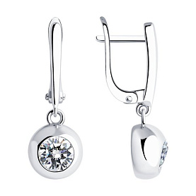 Серьги SOKOLOV - Серебро 925, Фианит (арт. 94026331-91)