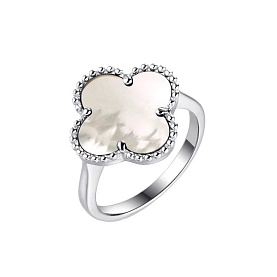 Кольцо FRESH - Серебро 925, Перламутр (арт. TC-R00206-X-W-PN-X-X)