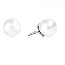 Серьги Platinum Lab. - Платина 950, Жемчуг культивированный (арт. ПС-211-01)