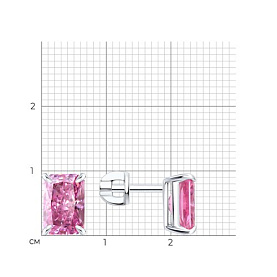 Серьги SOKOLOV - Серебро 925, Фианит (арт. 94027351)