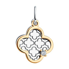 Подвеска Diamant - Серебро 925, Фианит (арт. 94-130-02101-2)