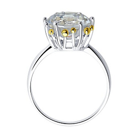 Кольцо SOKOLOV - Серебро 925, Горный хрусталь (арт. 92011719)