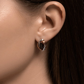 Серьги Diamant - Золото 585, Гранат (арт. 51-320-02475-2)