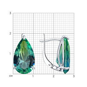 Серьги SOKOLOV - Серебро 925, Синтетический ситалл (арт. 92022818)