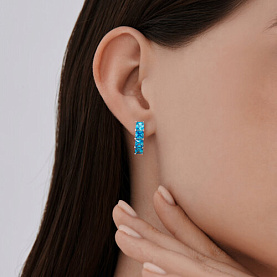 Серьги SOKOLOV - Серебро 925, Фианит (арт. 94027059)