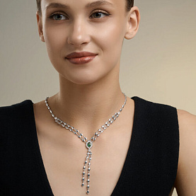 Колье SOKOLOV - Серебро 925, Фианит (арт. 94071371)