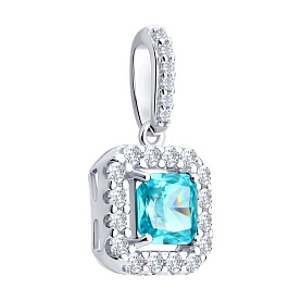 Подвеска SOKOLOV - Серебро 925, Фианит (арт. 94033321)